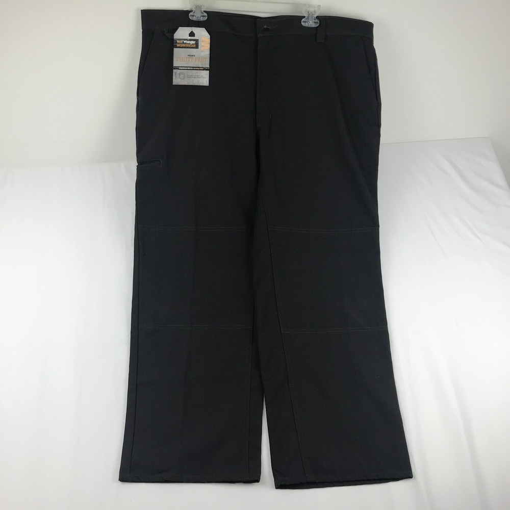 Wrangler 42 X 30 Workwear Utility Work Pants ~ Cargo Pocket ~ Dark Gray New Tags - Picture 8 of 10
